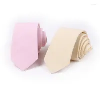 Bogen Ricnais Blue Pink 6 cm Männer Krawatte Solid für Männer Geschäfte formelle Anlässe Hochzeit Accessoires Hals Mann Geschenk