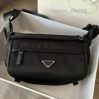 Evening Bags Nylon Crossbody Bag Chest Pack Black Large Capacity Shopping Shoulder Handbags Men Women Travel Cycling Bags