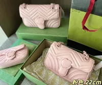 Abendtaschen Mini Marmont Kettenbeutel Luxus -Taschen Designer einfach Crossbody Umhängetasche süße Geldbörse Brieftasche Klappe