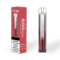 오리지널 엘프 박스 600 퍼프 일회용 제품 전자 담배 vs doloda mini bar 800 vape 장치 450mah 500mah 2ml 2.5ml 미리 채워진 vapes 2% 5%