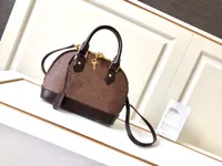 Designer Ladies alma bb Fashion shoulder bags small Shell Leather Bag Flower Handbag Crossbody with Box