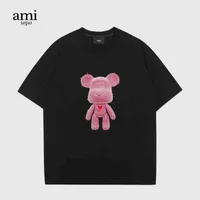 Camiseta para hombres Mujer amii algod￳n buque insignia oso violento nuevo mujer casual simple vers￡til camiseta de manga corta camisa de moda casual suelta unisex
