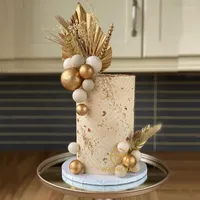 Вечеринка поставляет пальмовый торт Topper Happy Birthday Boment