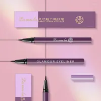 Eyeliner 2 stks Smart Pencil Non Smudge waterdichte vloeibare Eye Liner Quick Drying en Color Development Makeup Pen TSLM1