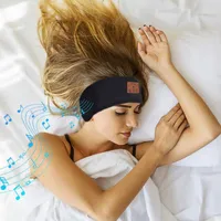 Bandanas BGreen Outdoor Sports Bluetooth Headband Headphone Wireless Stereo Earphone Knits Sleeping Headwear Headset For Running Yoga