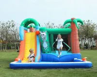 Playhouse Water Slide gonfiabile Bounce House for Kids Outdoor Garden Party Game Bouncer Castle Jumper Bouncy Slides Park Park