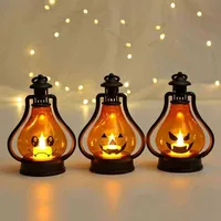Dekoracja imprezowa Halloween Decorations Portable Dyni Lantern Lantern Bar Horror Atmosfhere Układ Props Orndoor Halloween Ozdoby 0916