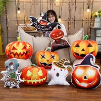 Kudde 3D Pumpkin Halloween Dekorativt kast med PP Cotton Inner Home Decor Cartoon Soffa Toys Sleeping