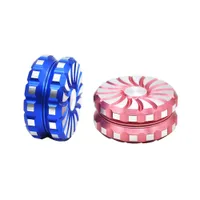 The latest 63X28mm Smoke grinder double -layer aluminum alloy tire modeling tobacco many style choices support custom LOGO