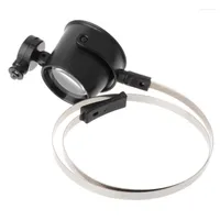 Watch Repair Kits Practical 10X LED Hands Free Eye Loupe Jewelry Magnifier Headband Easier To Precision Instruments