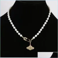 Anh￤nger Halskette Luxus Mode Satelliten Planet Perlen Halskette Schl￼sselbein Kette Barock Choker f￼r Frauen Drop Lieferung 2021 Schmuck N DHPW7