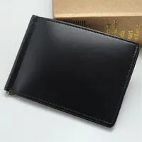 Men&#039;s credit card holder genuine leather cash clip business card holder M wallet birthday gift248n