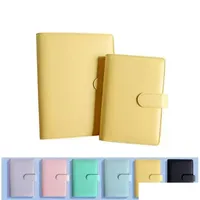 Вечеринка A6 Binder Case 6 Colors Portable Блокнот Рука Ledger Notebbook Pu Shell Высококачественная канцелярская канцелярские товары Aron Color Dif