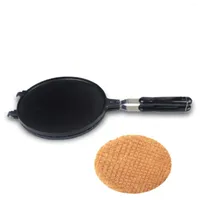 Baking Moulds Waffle Cone Maker Mini Non-Stick Egg Roll Crepe Pan Stove Top Iron Crispy Mold For Cups