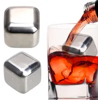 Top Portable Beverage Cooler Wine Beer Quick Frozen Ice Stone rostfritt stål Dryck Ice Cube Chilling Rock för whisky