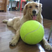 YVYOO 9 5 Inches Dog Tennis Ball Giant Pet Toys for Dog Chewing Toy Signature Mega Ball Toy For Dog Training Supplies 1pcs D09279e