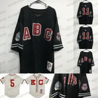College Wear Big Boy NLBM Negro Leoge Baseball Jersey Museum Mulheres jovens S a 3xl Black Crackers Vintage Jersey