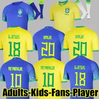 2022 maglia di calcio camiseta de futbol paqueta brasilias neres coutinho camicia da calcio Jesus Marcelo Pele Casemiro Brasil 22 23 Maillots Football Men Kids 116693 Shirt