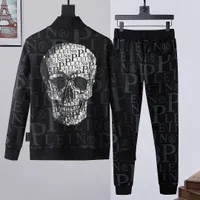 PLEIN BEAR Men's Tracksuits HOODIE JACKET TROUSERS CRYSTAL SKULL Tracksuit PP Mens Hoodies Casual Tracksuits Jogger Jackets Pants Sets Sporting Suit 71174