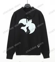 XinxinBuy Men Designer Sorto Sweater Paris Fall In Love Letter Mulheres malhas preto branco cinza S-xl