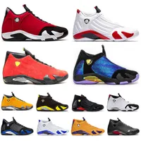 Chaussures de basket-ball pour hommes Trainer Sneakers Gym rouge 14s Jumpman Doernbecher Indiglo Chartreuse Desert Sand 2021 S 14 Taille 5.5-13