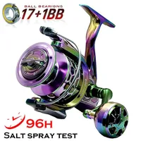 Baitcasting Reels 100% Anti-Saltwater Fishing Reel Pass 96h Salt Spray Test Spinning Aluminum Alloy Main Body Sea Boat266P