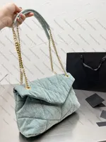 Puffer Toy Shoulder Bag denim Quilted Handbag women Designer Chain Crossbody Bags Women Purse Wallet