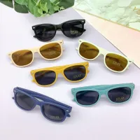 Fashion Children sunglasses kids oval frame sunglass girls boys Uv protection beach sun glasses adumbral Q8654