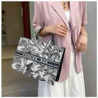 55% Off Evening Bags Online Outlet sale Explosive models Handbags Texture big foreign style portable canvas printing shopping