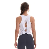 All Lu Up Lu Yoga Chaleco Gym Gym Women Cross Back Beauty Sports Blusa Running Fitness Leisure All-Match Lu Top Relly Seck Tank Top282t