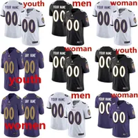 Futbol Formaları Özel Erkekler Kadın Gençlik'Nfl Baltimore''ravens''''''''Sey 8 Lamar Jackson 14 Sammy Watkins 20 Ed Reed 89 Mark Andrews 6 Patrick Queen