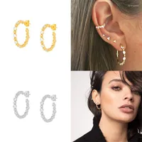 Stud Earrings Sterling Silver Women Earring Luxury Fine Jewelry Piercing Earings Pendientes Brincos Bijou Arete Gifts