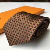 Stylowy wzór Jacquard Business Neck Ties Mężczyźni drukowane jedwabne krawat weselny krawat z pudełkiem Corbata Cravattino 66