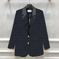 Designer Letter Print Blazers Jackets For Women Business Meeting Long Sleeve Suits Coats High Grade dames kleding