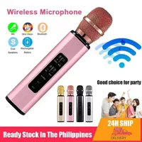 Microphones Handheld Condenser Karaoke Microphone For Singing Home KTV Wireless Microphone for Phone Music Player Recording Mic with Speaker T220916