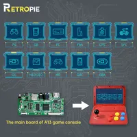 Portable Game Players RETROPIE For POWKIDDY A13 A12 Arcade Game Console Main Board Motherboard 32GB Pre-install 9000 Games T220916