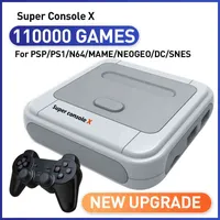 Portable Game Players Super Console X 110000 Classic Video Games Console Wireless Emulator Multi-player Retro Arcade Game Box For NES  N64 PS1 PSP NDS T220916