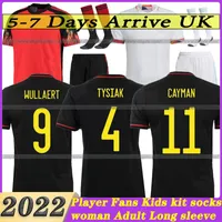 2022 BELGIUMS Soccer Jersey Seleção Nacional Courtois Lukaku Tielemans 22 23 Michy Batshuayi Kevin de Bruyne Kompany Football Shirt Kits