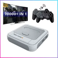 Portable Game Players Retro Super Console X Mini TV Video Game Console For PSP PS1 MD N64 WiFi HD Out With 90000 Games 2.4G Double Wireless Controller T220916