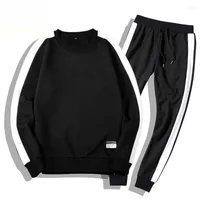 Мужские спортивные костюмы Moleton Masculino Coats Men 2pc Outwear Sportsuit Sets мужские толстовок наборы одежды.
