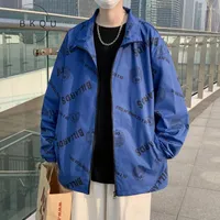 남자 재킷 bkqu 브랜드 자켓 남자 코트 봄 패션 옷과 가을 캐주얼 커플의 모델