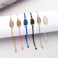 Fashion Simple Crystal Woven Jewelry Bracelet for Women colorido Bling Bangle Bangle Bracelet Friendship Gift243i