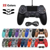 Game Controllers Joysticks 1.6M USB cable Wired Joystick for PS4 Controller Fit For mando ps4 Console p4 wired Gamepad PS3 PC WIN 7 8 X T220916