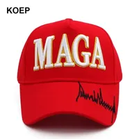 Donald Trump 2024 Cap USA Flag Baseball Caps Maga Trump Signature President Hat 3D Embroidery Drop 220527259B