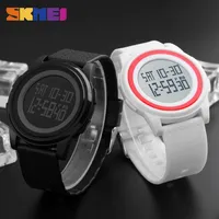 SKMEI New Fashion Casual Women Sport Watch Rubber Soft Band Lady Waterproof Watches 1206 Calendar Display Clocks245r