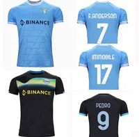 Shirts 22-23 Lazio Home Away Black Soccer Jersey Shirts Customized LUIS ALBERTO 10 D JORD JEVIC 9 IMMOBILE 17 BAMOS 3 Soccer wear Drop Shipping Accepted gym