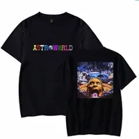 men's T-Shirts Astroworld T-SHIRT Travis ScoT Shirt Tee Short Sleeve Hip Hop Black Designer T Size S-3XL11 J07O#