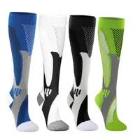 Calcetines para hombres hombres compresi￳n medias de ancianos transpirables anti fatiga alivio de la rodilla altas deportes profesionales