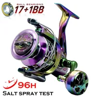 Baitcasting Reels 100% Anti-Saltwater Fishing Reel Pass 96h Salt Spray Test Spinning Aluminum Alloy Main Body Sea Boat2709