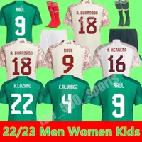 2022 مكسيكو كرة القدم جيرسي راؤول لوزانو هـ. فلوسانو غواردو تشيتشاريتو جي دوس سانتوس 22 23 قميص كرة قدم يتصدر الرجال أطفال الأطفال مجموعة موحدة موحدة.